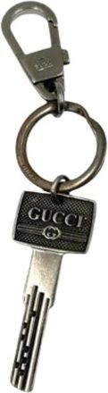 Gucci Pre-owned Accessories, female, Gray, Size: ONE SIZE Pre-owned Vintage Keyring
