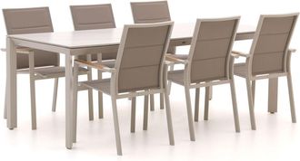 Bellagio la vita attrattiva Bellagio Albinea/Sestino 220cm dining tuinset 7-delig stapelbaar