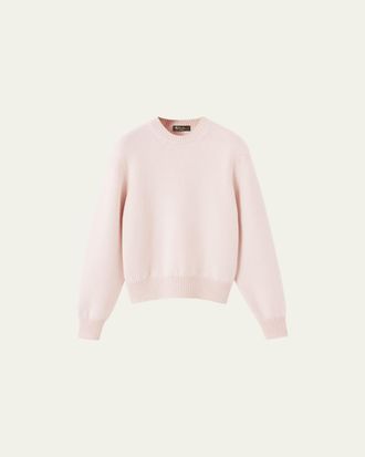 Loro Piana Classic Baby Cashmere Crewneck Sweater
