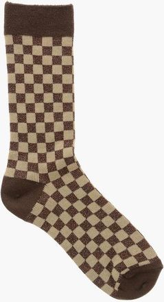 Undercover Cotton Socks with Lurex Check Pattern size Unica