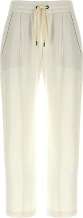 Brunello Cucinelli Joggers Monile - Trousers - Mujer - Blanco - 2XS