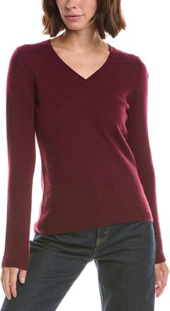 Fort&eacute; Cashmere Basic V-Neck 100% Cashmere Pullover