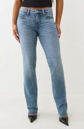 True Religion Billie Straight Leg Jeans in Light Peppermint Wash at Nordstrom Rack, Size 28
