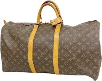 Louis Vuitton Pre-owned Weekend Bags, unisex, Brown, Size: ONE SIZE Pre-owned Keepall 55 Boston Bag