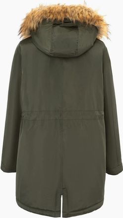 Miso Womens Parka Ladies Jacket - Green - Size: 14