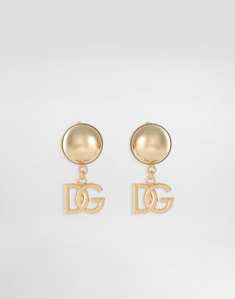 Dolce & Gabbana Dg Clip Earrings - Woman Bijoux Gold Metal Onesize