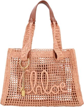 Chlo&eacute; Beige Summer Banana Large Tote