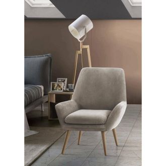 Talamo Italia Sill&oacute;n Annarita, Sill&oacute;n De Dise&ntilde;o Para La Sala De Estar., 100% Made In Italy, Sill&oacute;n Relax En Tela Tapizada, 80x70h95cm, T&oacute;rtola, Con Embalaje Reforza