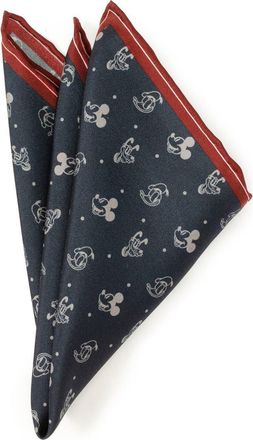 Cufflinks Inc. x Disney Mickey & Friends Silk Pocket Square in Navy at Nordstrom