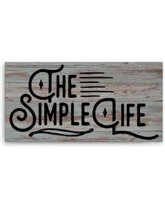 Ready2HangArt Ready2hangart The Simple Life Wrapped Canvas Wall Art By Olivia Rose