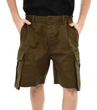 Dsquared2 Green Solid Cargo Shorts