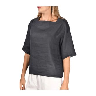 Gran Sasso Blouses, female, Blue, Size: 2XL Blouses