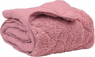 vidaXL Edred&oacute;n De Invierno 140 X 220 Cm Invierno Rosa Transpirable Vidaxl