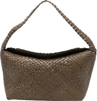 Ibeliv Aura Moka - Dames - Schoudertassen - Bruin - ONE Size - Leer - Tassen