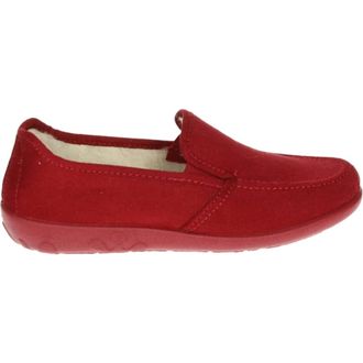 Rohde Schoenen, Dames, Rood, 42 EU, Rode Gesloten Pantoffel met Bontvoering