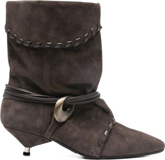 Gis&egrave;l moir&egrave; Stivali Ariel - Marrone