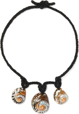 Alanui The Sound Of The Sea halsketting met schelpen - Zwart