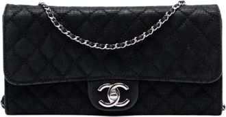 Chanel Pre-owned Flap Bag - Dames - Vintage Schoudertas - Zwart - ONE Size - Leer - Vintage