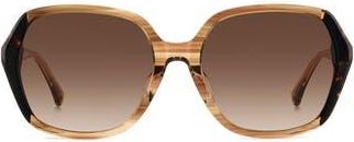 Kate Spade New York 57mm ellery butterfly sunglasses in Horn Beige at Nordstrom Rack