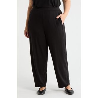 Eileen Fisher Jersey Ankle Lantern Pants in Black at Nordstrom, Size 3 X