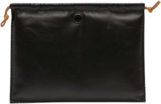 Herm&egrave;s Pre-owned Clutches, female, Black, Size: ONE SIZE Pre-owned Drawstring Pouch