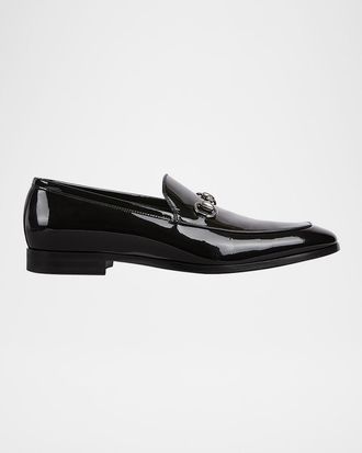 Gucci Men & apos;s Next Patent Leather Bit Loafers