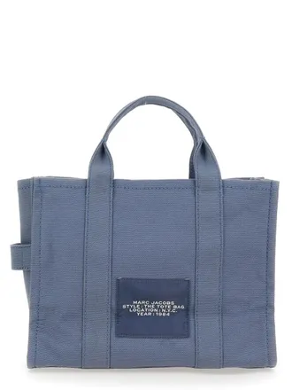 Marc Jacobs Womens The Tote Medium Bag Blue Cotton Handbags Hand