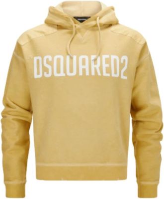 Dsquared2 Hooded Sweatshirt - Heren - Hoodies - Oranje - S - Katoen - Hoodies & sweatvesten