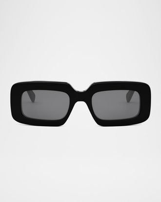 Celine Men & apos;s Triomphe Acetate Rectangle Sunglasses