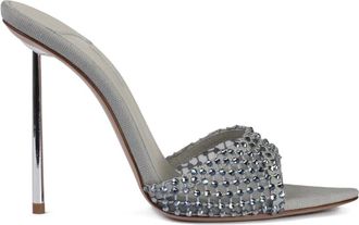 Le Silla Mules Gilda con decorazione - Grigio