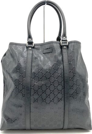 Gucci Gg Imprimé Black Gg Imprimé Tote Bag (Pre-Owned)