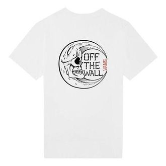Vans (WMNS) Vans Back Skeleton Printing Short Sleeve White VN0A4BRKWHT
