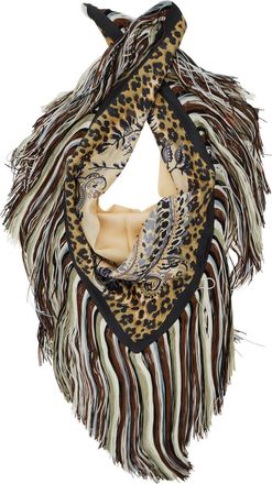 Etro Womens Scarf Black Silk Scarfs