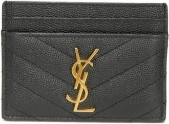 Saint Laurent Pre-owned Wallets, female, Black, Size: ONE SIZE Pre-owned Vintage Leather Wallet