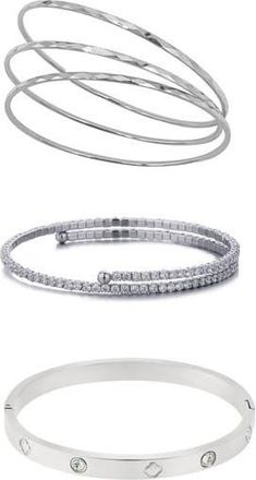 Adornia 5-Piece Assorted Bracelets Set in Silver at Nordstrom Rack
