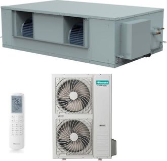 Hisense Aire Acondicionado Inverter Aire Acondicionado Canalizado Turbo 68000 Btu Aud200ux4rph8 + Auw200u6rz8 Trif&aacute;sico R-32 Wi-fi Opcional Con Mando A Distan