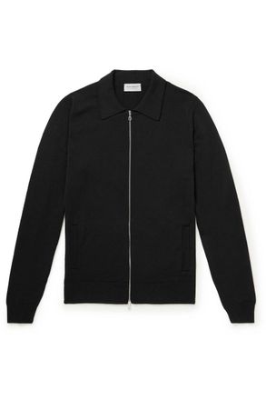 John Smedley Alston Slim-Fit Merino Wool Zip-Up Cardigan