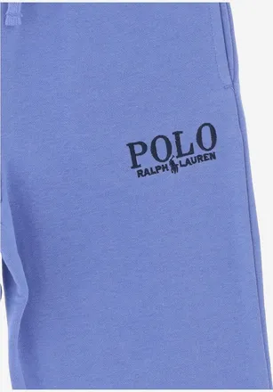 Polo Ralph Lauren Boys Cotton-Blend Pants With Logo Embroidery Navy Trousers