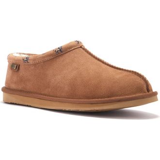 Australia Luxe Outback Genuine Shearling Ankle Slipper in Chestnut at Nordstrom Rack, Size 12