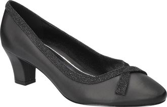 Easy Street Kata Pump in Black Satin at Nordstrom Rack, Size 7.5