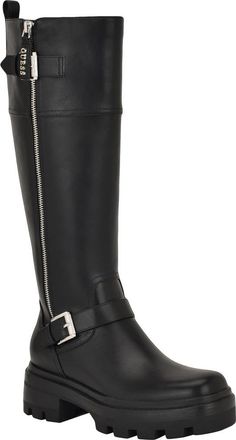 Guess Lynnie Knee High Boot in Black at Nordstrom, Size 5.5