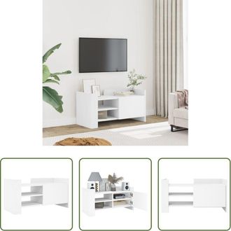 vidaXL vidaXL Mobile in legno - Mobile Porta TV Bianco 80x35x40 cm in Legno Multistrato