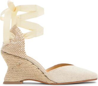 Castaner Jud Espadrille - Dames - Sleehakken - Beige - 38 EU - Katoen - Schoenen