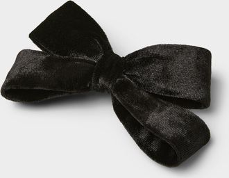 Simons Womens Velvet soft bow barrette