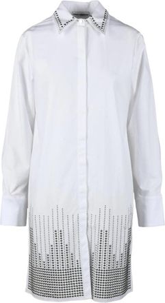 Paco Rabanne Katoenen Overhemdjurk - Dames - Shirt Kleedjes - Blauw - S - Katoen - Kleedjes