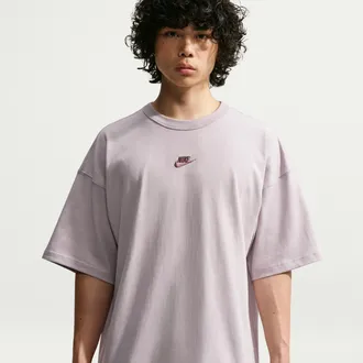 Nike Mens Nike Sportswear Premium Essentials Oversized T-Shirt in Purple | IH1129-022