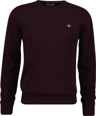 GANT Jersey de punto con cuello redondo - Knitwear - Hombre - Rojo - 3XL