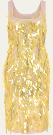 16Arlington Shani Embellished Mesh Midi Dress