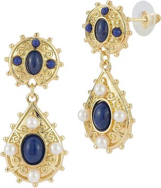 Sphera Milano Gold-Plated 3Mm Pearl Earrings