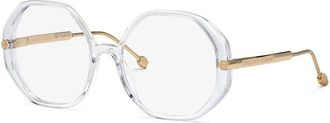 Philipp Plein Demo Geometric Ladies Eyeglasses VPP053S 0880 56
